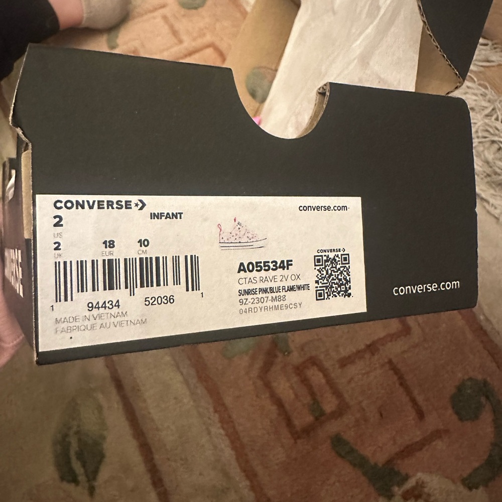 Brand New Converse Kids' Pink and Blue Star Sneakers - Picture 4 of 7